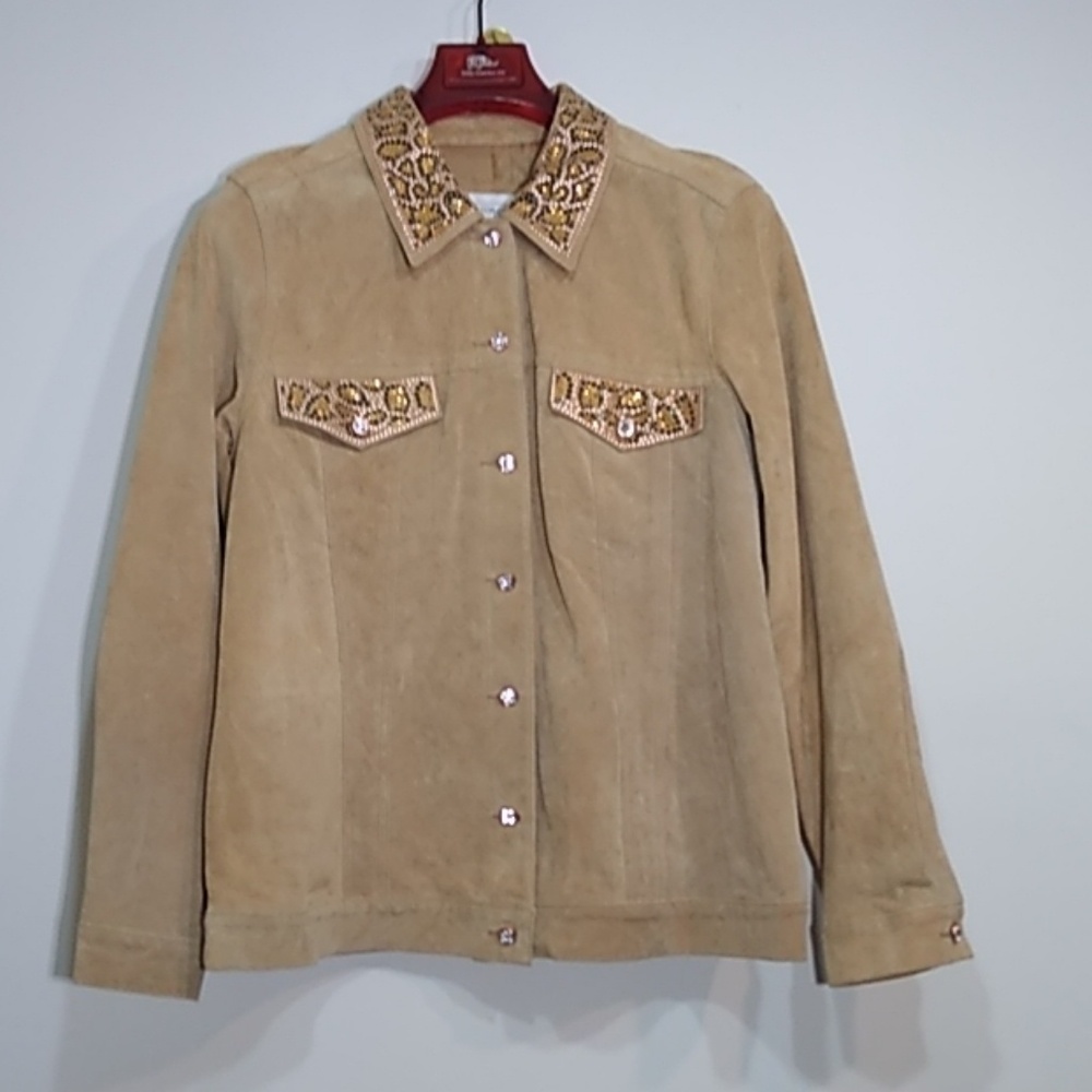 Vintage wenster rodeo boyfriend suede leather jacket